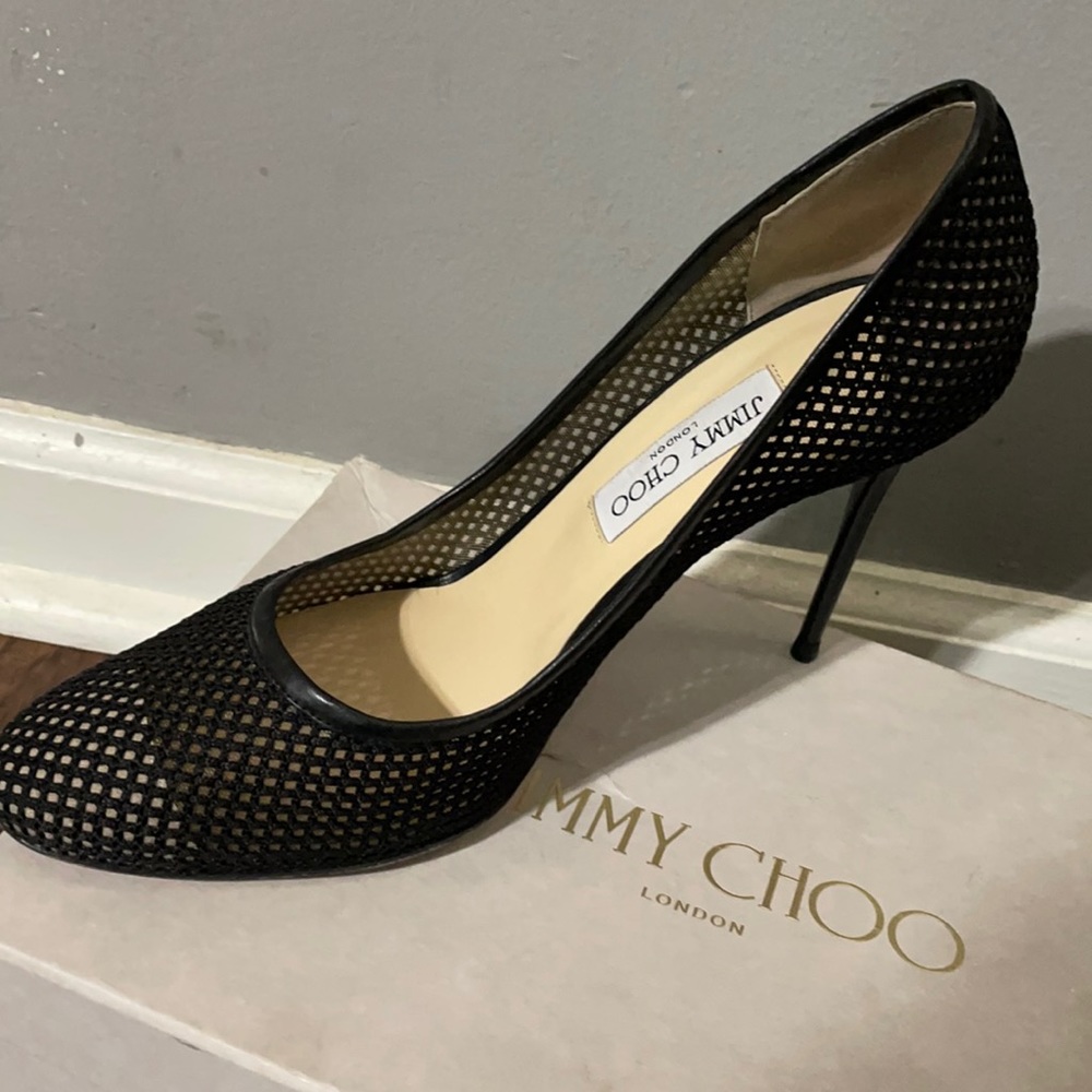 Jimmy Choo mesh pump